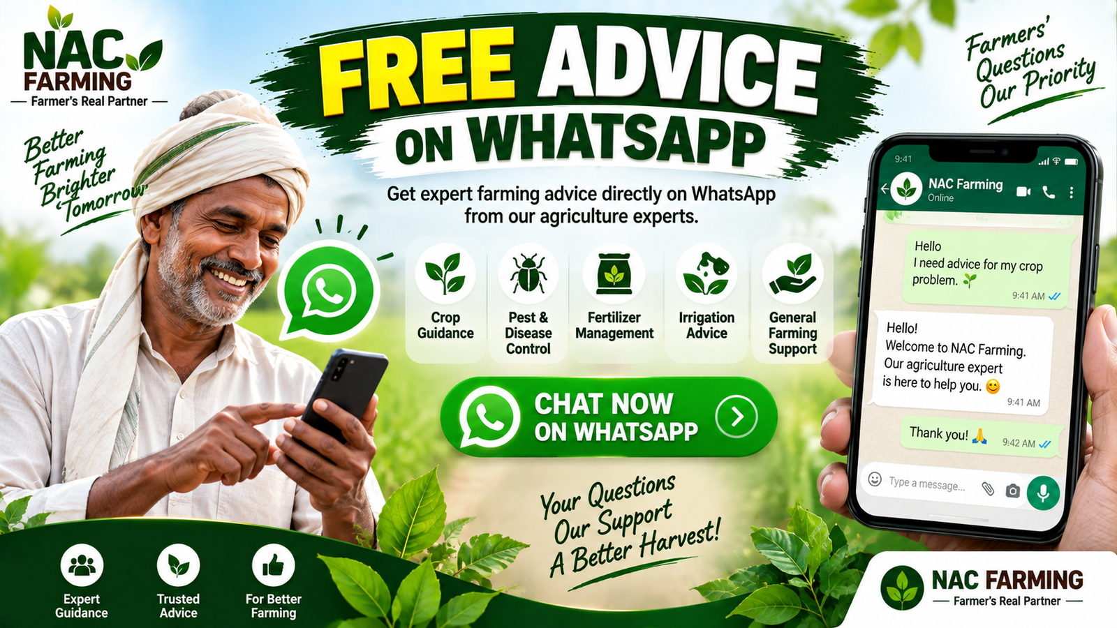 WhatsApp support